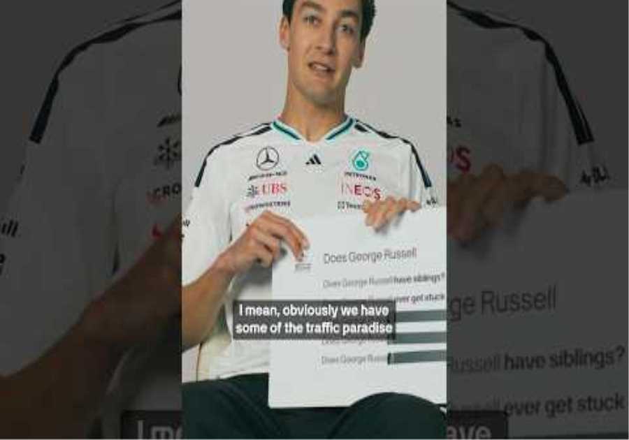 🚗🙃 George answers the internet’s most asked questions! #georgerussell #mercedes #f1 #formula1