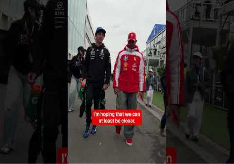 Kimi’s already excited for the next one 🇲🇨🤩  See you in Monaco, LH 🤝 #mercedesf1 #kimiantonelli #f1