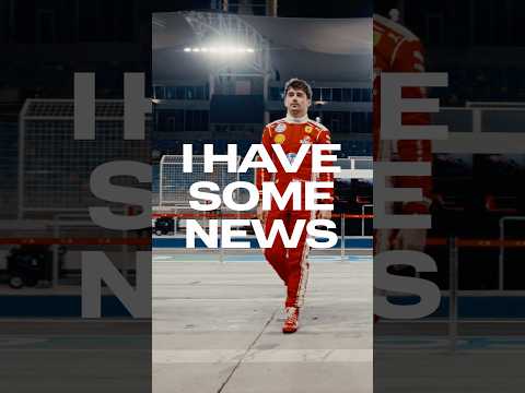Charles has some great news to share… #F1shorts #F1