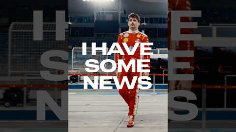Charles has some great news to share… #F1shorts #F1