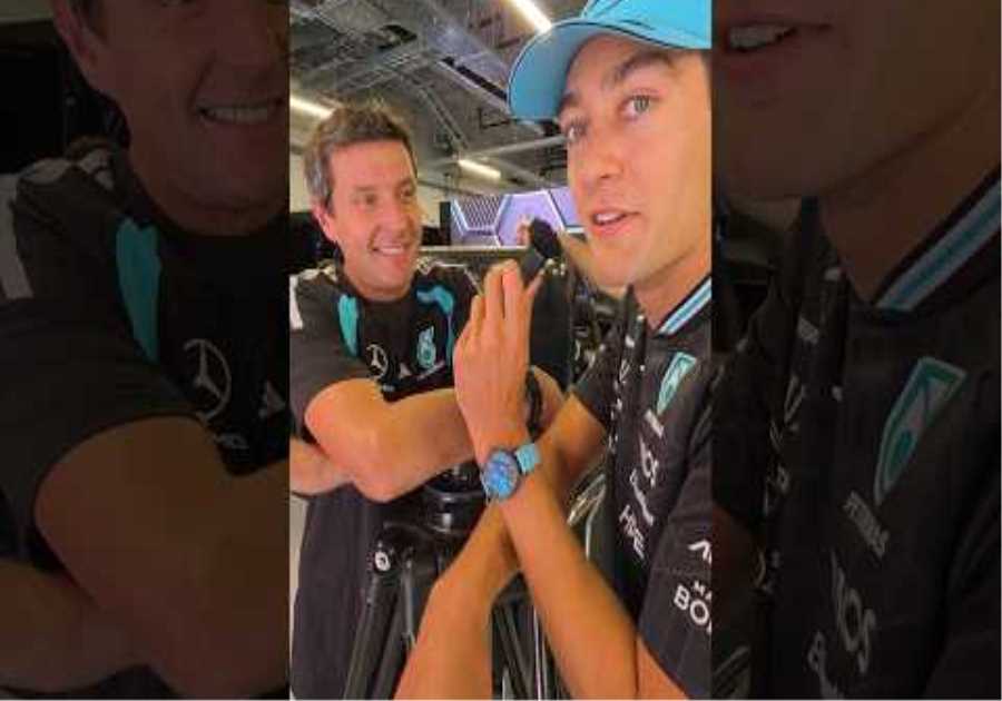 Is there something going on in France that we don't know about?? 🇫🇷 #f1 #mercedesf1 #georgerussell