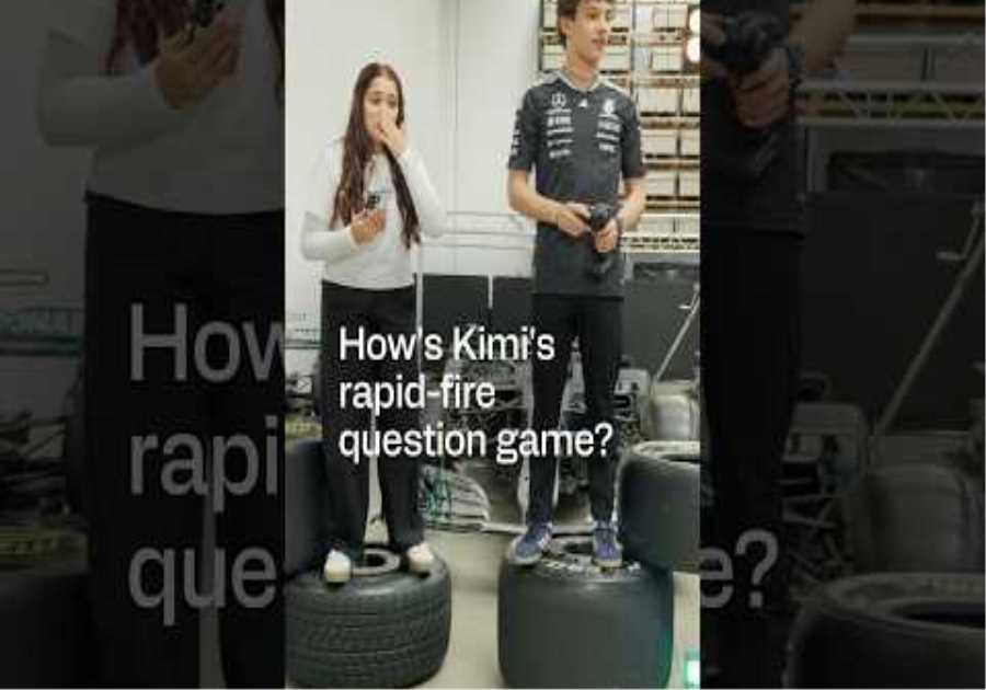Kimi locks in to answer quick-fire questions with Snapdragon 😤 #f1 #mercedesf1 #kimiantonelli