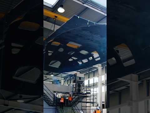 At the Ferrari Hypersail shipyard, another major element has joined the hull: the coachroof.