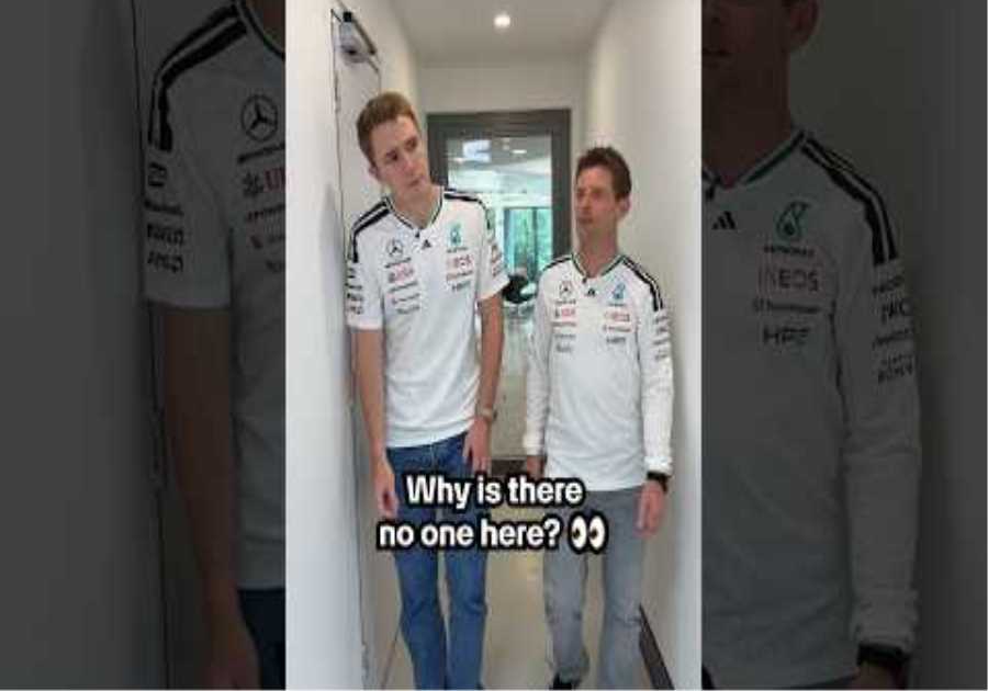 Hang on a minute...why is there no one here?! 👀 #f1 #explainer #mercedesf1