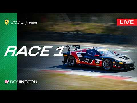 LIVE Ferrari Challenge UK - Donington Park , Race 1