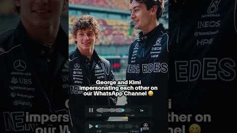 Who did it better? 😂 #f1 #mercedesf1 #georgerussell #kimiantonelli