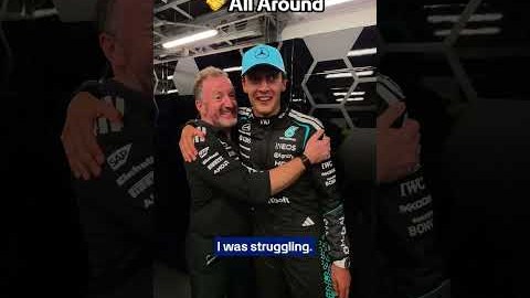 YOU 🫵 GET A HUG, AND YOU 🫵 GET A HUG! #mercedesf1 #georgerussell #f1