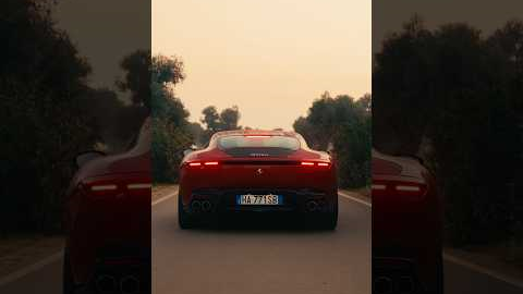 Golden hour on the open road 🤝 The Ferrari Amalfi in Rosso Portofino. #Ferrari #FerrariAmalfi