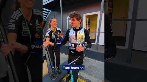 Kimi confirming Unc status 😅 #mercedesf1 #kimiantonelli #f1shorts