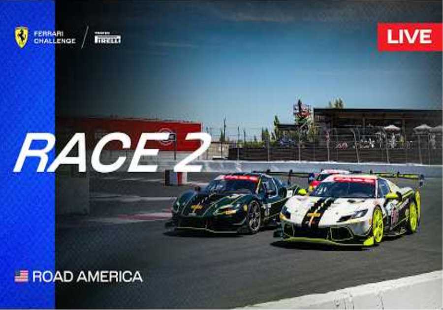 LIVE Ferrari Challenge North America - Road America, Race 2
