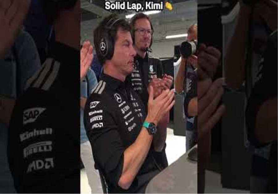 Toto going through all the emotions at the end of that Quali session 😮‍💨  #f1 #mercedesf1 #totowolff