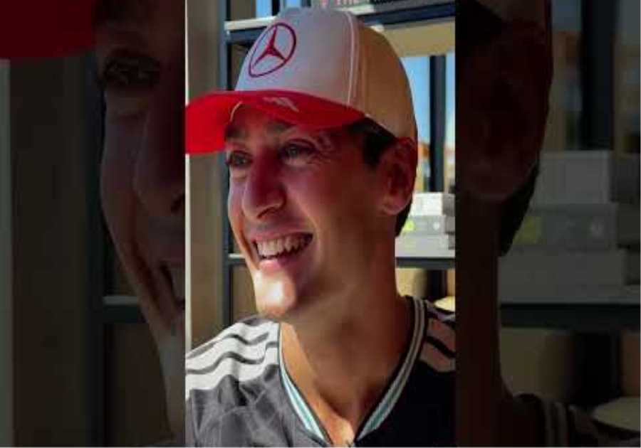Learning Spanish? Completed it mate 😉 🇪🇸 #mercedesf1 #georgerussell #f1shorts
