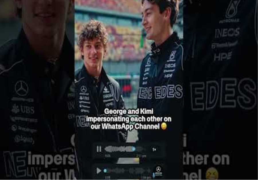 Who did it better? 😂 #f1 #mercedesf1 #georgerussell #kimiantonelli