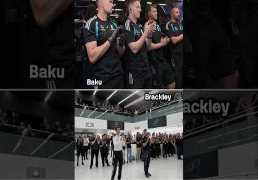 From Baku to Brackley, everyone enjoyed that pole 👏 #f1 #mercedesf1