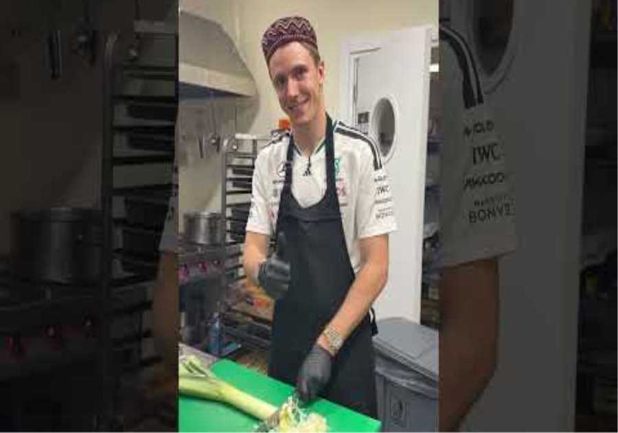 Let him cook! 👨‍🍳 The Fred side quests never end! 😆  #f1 #mercedesf1#fredvesti