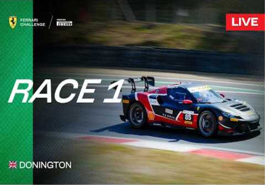 LIVE Ferrari Challenge UK - Donington Park , Race 1