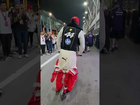 When they realise who was scooting by 😏 #F1shorts #F1
