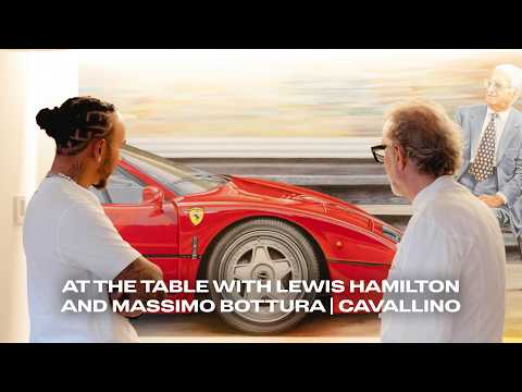 At the table with Lewis Hamiltonand Massimo Bottura | Cavallino