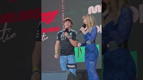 Kimi WILL get arrested 😱 ...for looking too good in a tiny cowboy hat 🤠 #mercedesf1 #f1 #austingp