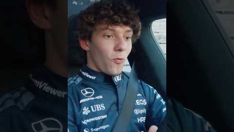 Championship leader BTW 😂😭 #mercedes #f1 #kimiantonelli