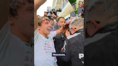 Someone get Bono a towel ASAP 😅 #f1shorts #mercedesf1 #kimiantonelli