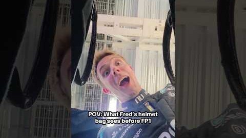 Fred’s just a bit excited! #f1 #mexicocitygp #fredvesti