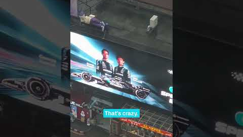 So fast they can be in two places at once 😮‍💨 #f1 #mercedesf1 #georgerussell #kimiantonelli