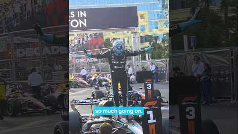 Think we all needed a lie down after that final lap in Baku, George 😮‍💨 #f1 #mercedesf1