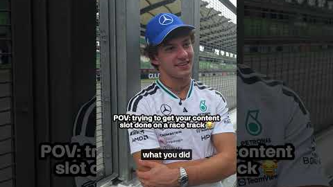 We thought this wa- * BEEEEP * 😂 #mercedesf1 #kimiantonelli #f1