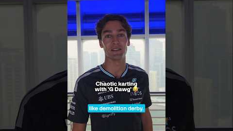 We're glad you survived the carnage, G Dawg 😂 #f1 #mercedesf1 #georgerussell