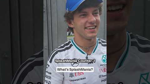 We think Kimi enjoyed SplashMania 😅 #f1 #mercedesf1 #kimiantonelli