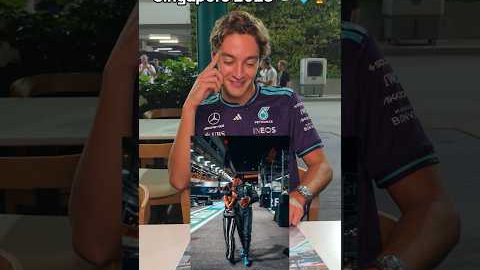 One year on… remembering an unforgettable Singapore weekend for George 🇸🇬🩵 #mercedesf1 #f1 #
