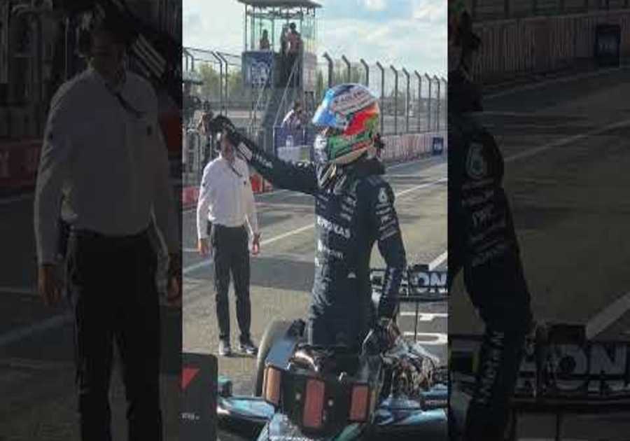 Pole feels good in Texas 🤩 #f1 #mercedesf1 #kimiantonelli