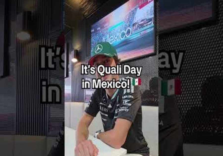 Quali day in Mexico, it will grow on you 😉 #mercedesf1 #f1 #georgerussell