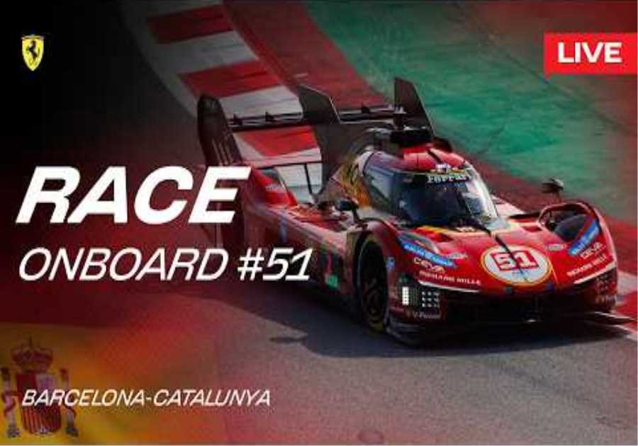 LIVE RACE Onboard car #51 for 6 Hours of Barcelona | Ferrari Hypercar