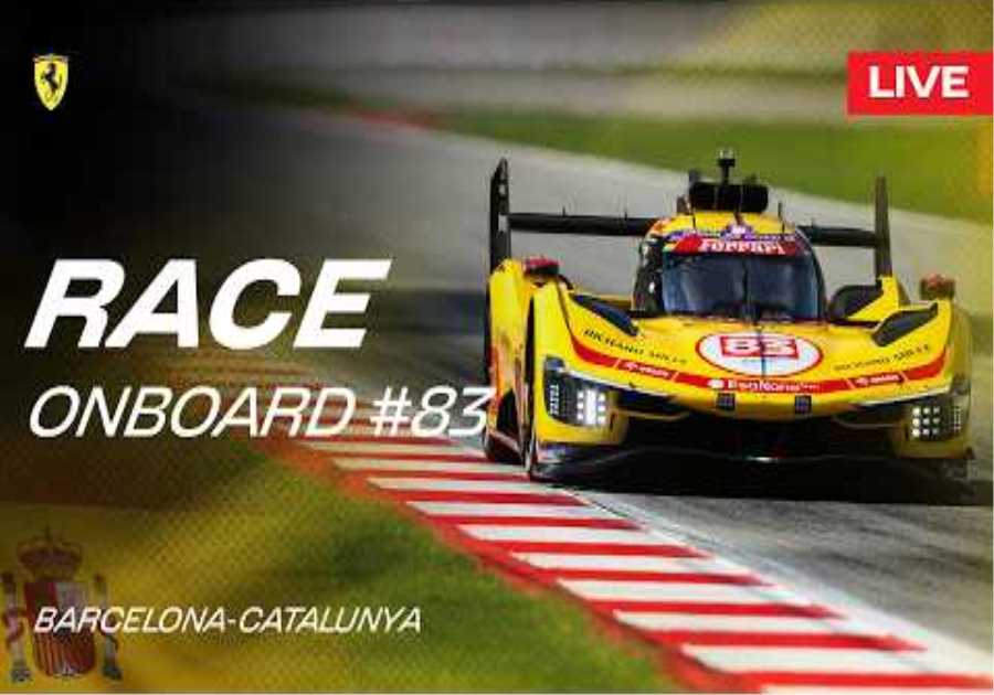 LIVE RACE Onboard car #83 for 6 Hours of Barcelona | Ferrari Hypercar