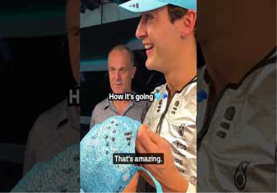 New favourite cap, George? 🤷‍♂️ #mercedesf1 #georgerussell #f1