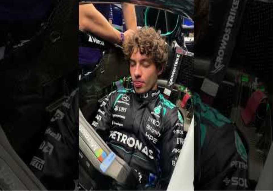 A lap around Singapore, visualised 👀🇸🇬 #f1 #merceesf1 #kimiantonelli
