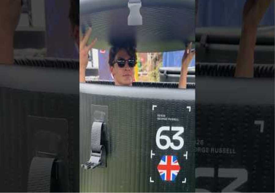 Hello George 🤣 🥶 #f1shorts #f1 #mercedesf1 #georgerussell