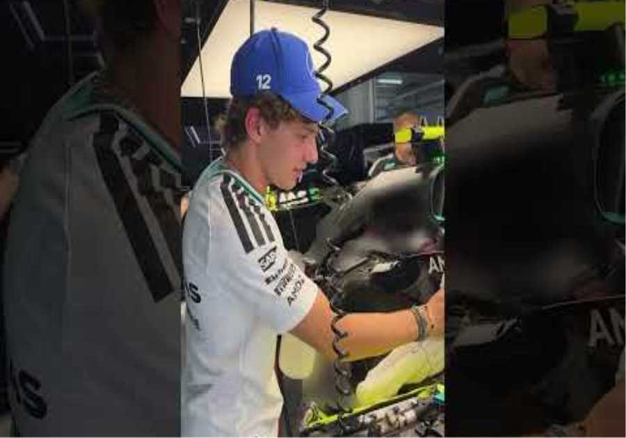 Clean car = happy Kimi 😁 #f1shorts #f1 #mercedesf1 #kimiantonelli