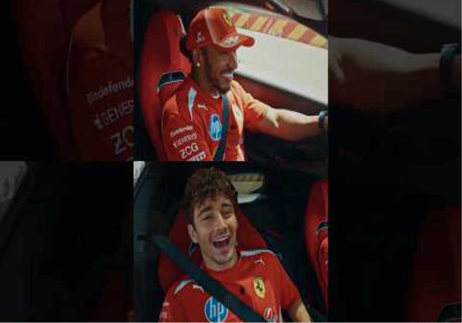 INTENSE ride for @charles_leclerc & @lewishamilton!#Ferrari12CilindriManuale #Ferrari